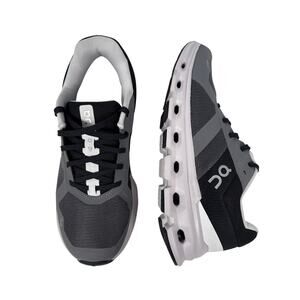 On Cloudrunner Running Shoes Womens Size 8 EU39 Eclipse Black White